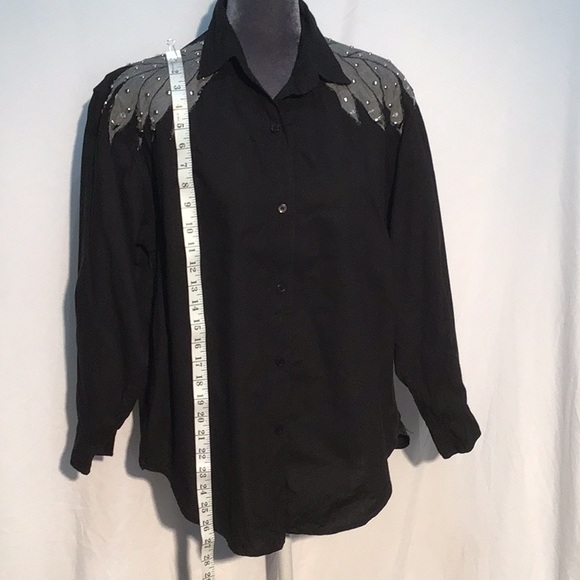 🌼Vintage 80’s🌼 First Class embellished blouse size medium - Picture 3 of 16